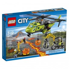 Конструктор LEGO City Грузовой вертолет исследователей вулканов (60123)